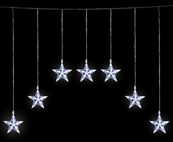 Aigostar - Catena luminosa LED da esterno 70xLED/230V 1,2x1m IP44 bianco freddo a forma di stella