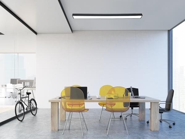 Plafoniera LED LED/32W/230V 4000K 120x7 cm nero