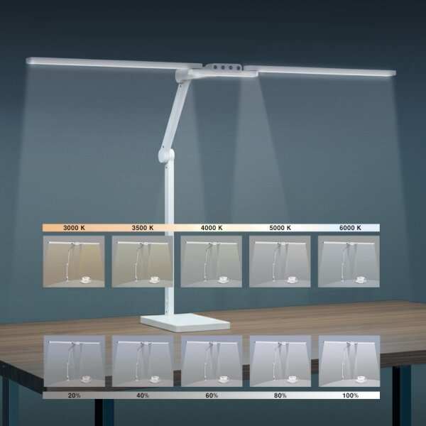 Brilagi-LED Lampada da tavolo dimmerabile a sfioramento VARIO LED/24W/230V 3000-6500K bianca
