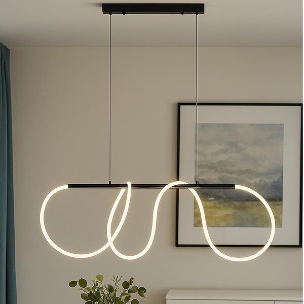 Lampada a sospensione LED su cavo FLEXI LED/45W/230V 4000K nera