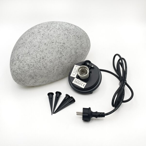 Lampada da esterno decorativa LUMISTONE 1xE27/15W/230V IP65 diam. 31,8 cm