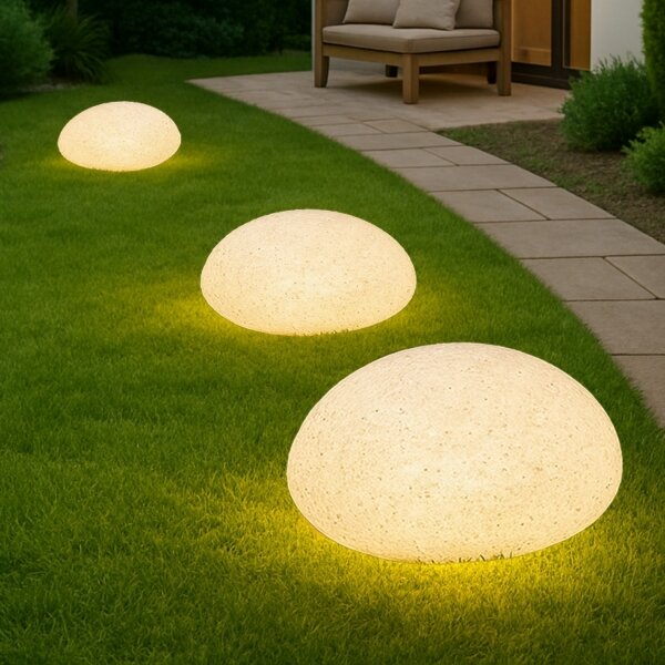 Lampada da esterno decorativa LUMISTONE 1xE27/15W/230V IP65 diam. 31,8 cm