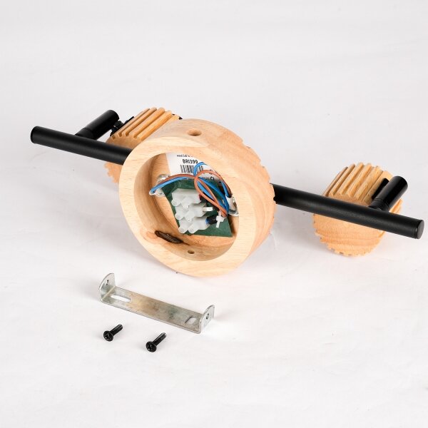 Brilagi - Faretto HYGGE 2xE14/15W/230V legno/fumé