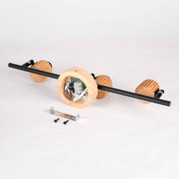 Brilagi - Faretto HYGGE 3xE14/15W/230V legno/fumé