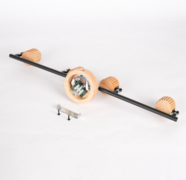 Brilagi - Faretto HYGGE 4xE14/15W/230V legno/fumé