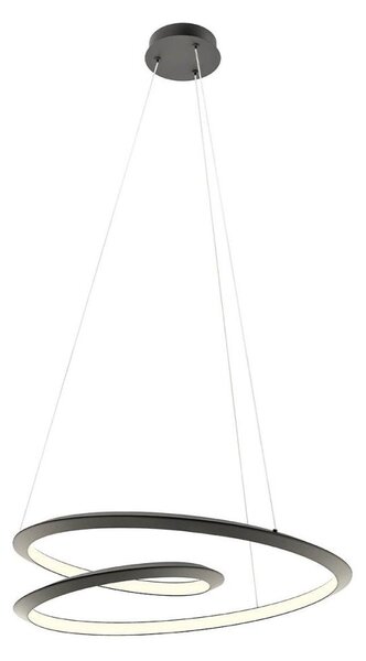 Redo 01-3378 - Lampada a sospensione dimmerabile STORM LED/60W/230V nero