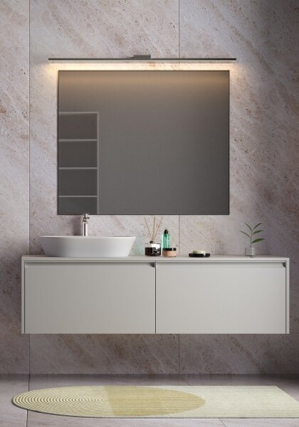 Redo 01-3276 - Illuminazione per specchio da bagno a LED ASTON LED/24W/230V IP44, nera