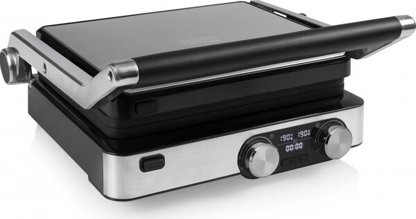 PRINCESS Bistecchiera elettrica Doppia Piastra Antiaderente Potenza 2000 watt colore Silver - 01.117310.01.001 117310 Master Pro