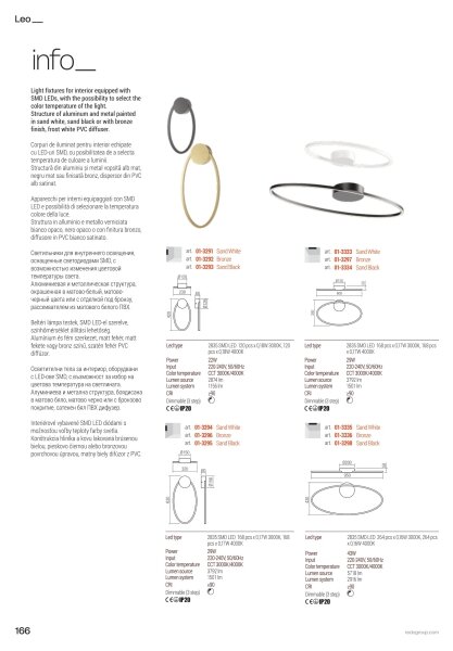 Redo 01-3343 - Lampadario sospeso dimmerabile a cavo LEO LED/115W/230V nero