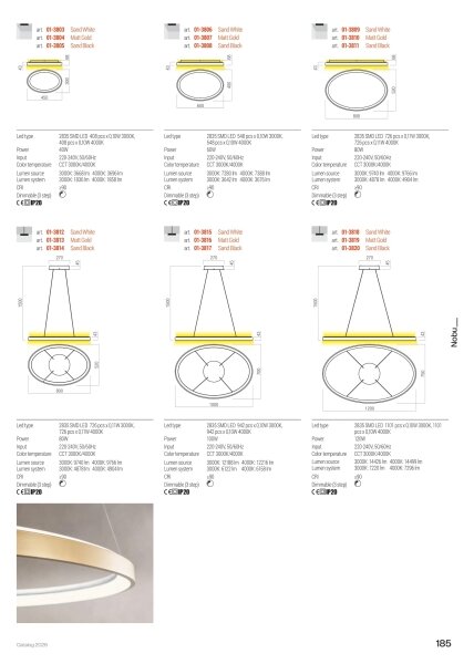 Redo 01-3811 - Plafoniera LED dimmerabile NOBU LED/80W/230V nera