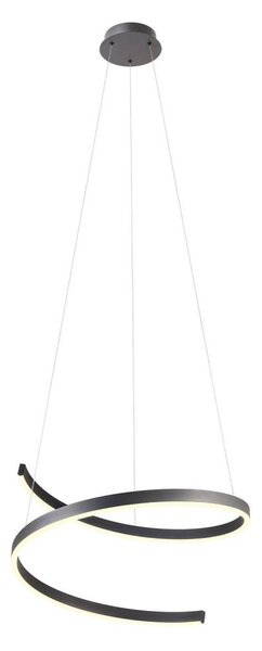 Redo 01-4015 - Lampadario dimmerabile a sospensione su cavo SCROLL LED/38W/230V, nero