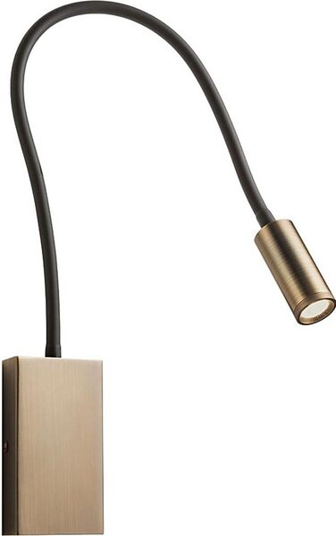 Redo 01-4475 - WALLIE Lampada flessibile LED 3W/230V USB CRI 90 bronzo