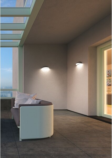 Redo 90235 - Applique da esterno PALMA LED/18W/230V IP54 antracite