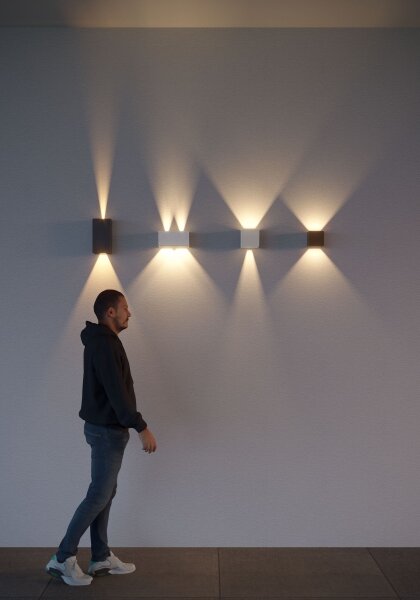 Redo 90294 - Applique da esterno LED VARY 2xLED/10W/230V 3000K IP54 bianca