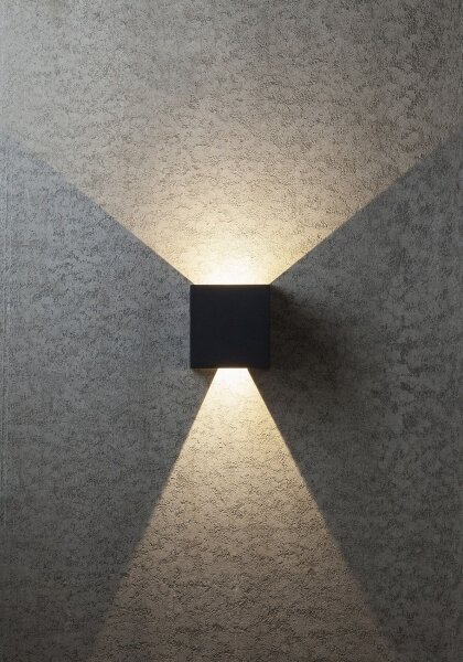 Redo 90296 - Applique LED da esterno VARY 2xLED/10W/230V IP54 antracite