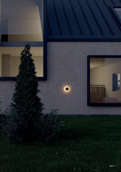 Redo 90369 - Applique da esterno AURA LED/8W/230V 3000K IP65 antracite