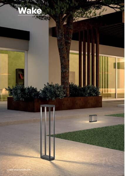 Redo 90581 - Lampada da esterno LED WAKE, 8W, 230V, 3000K, 50 cm, IP65, antracite
