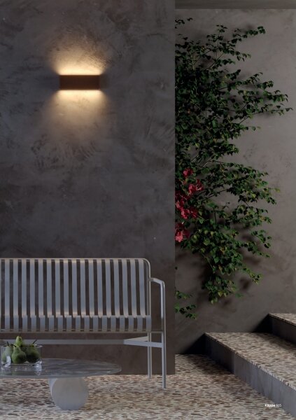 Redo 90453 - Applique da esterno a LED KLIPPE LED/24W/230V 3000K IP54 marrone