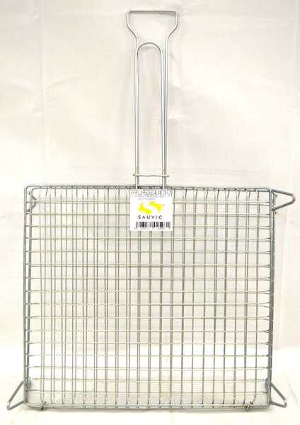 Sauvic 02593-Griglia per grigliare il pesce, 40 x 45 cm. Griglia per grigliare