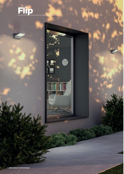 Redo 90715 - Applique da esterno a LED FLIP LED/40W/230V IP54 antracite