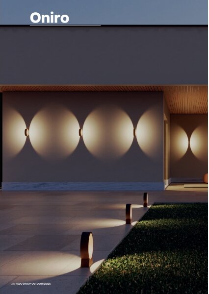 Redo 91063 - Applique da esterno a LED ONIRO LED/8W/230V IP65 marrone