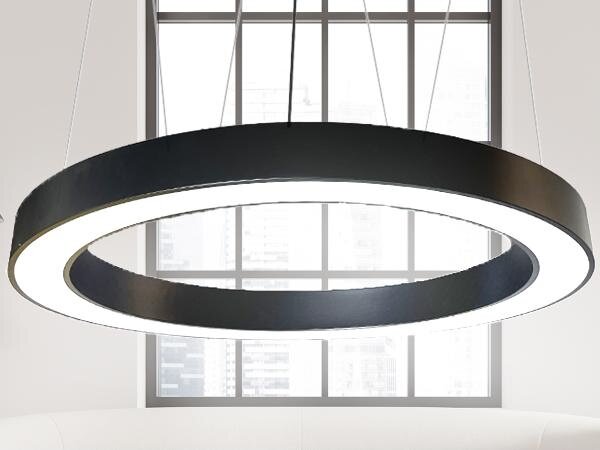 Lampadario LED a sospensione con filo LED/60W/230V 4000K diametro 120 cm nero