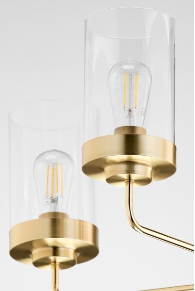 Jupiter 2088 - Lampadario a stelo RAMIREZ 5xE27/15W/230V oro/nero