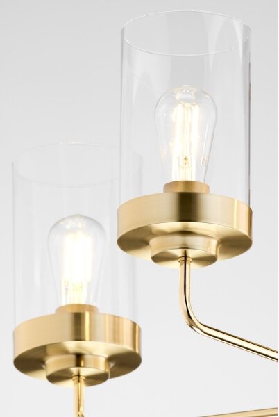 Jupiter 2088 - Lampadario a stelo RAMIREZ 5xE27/15W/230V oro/nero