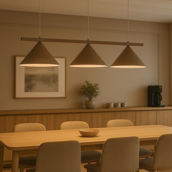 Lampadario a sospensione con cavo CAPITAL 3xGX53/15W/230V, beige