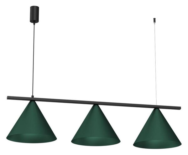 Lampada a sospensione con cavo CAPITAL 3xGX53/15W/230V verde