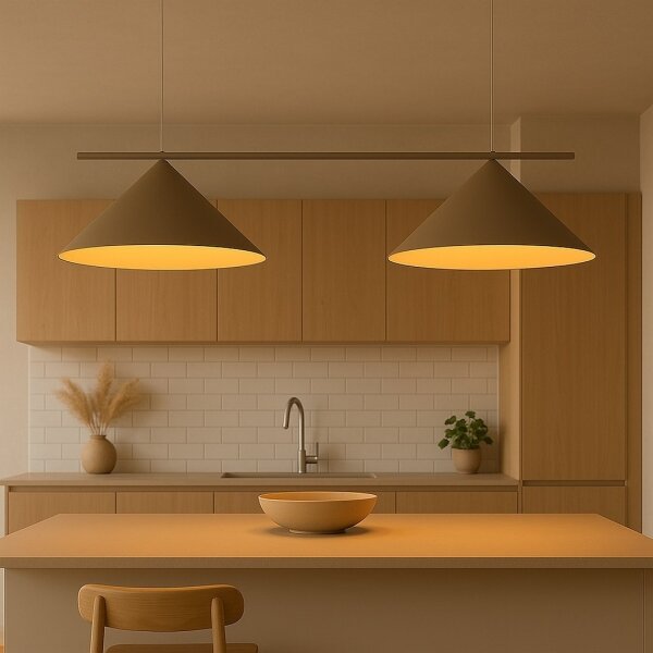 Lampadario a sospensione CAPITAL 2xGX53/15W/230V beige