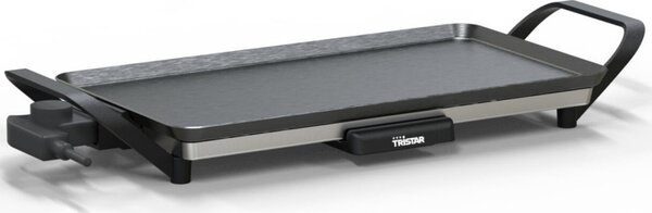 TRISTAR Piastra Grill di Cottura con Superficie 46 x 26 cm Antiaderente Potenza 2000 Watt - BP2667