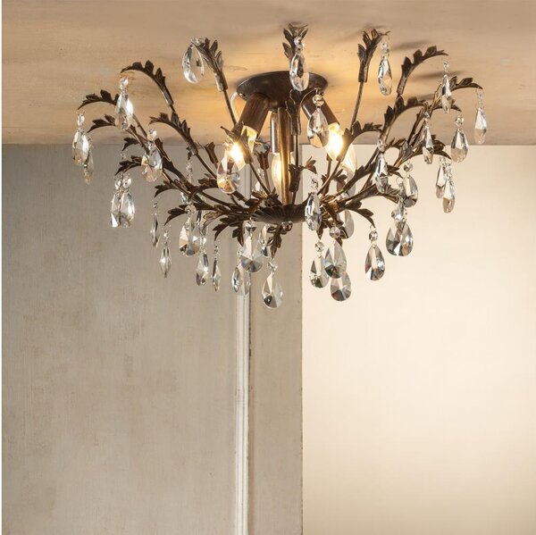 ONLI - Plafoniera TERESA 3xE14/6W/230V bronzo