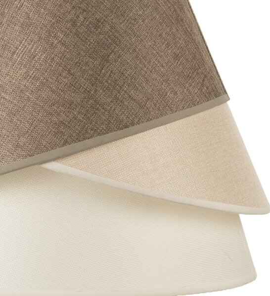 ONLI - Lampadario a cavo POLLON 1xE27/15W/230V marrone/crema/beige