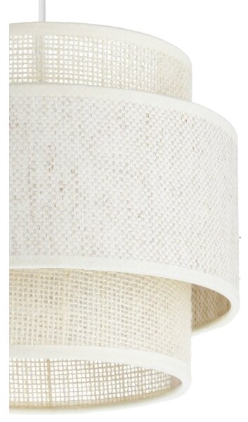 Lampadario a sospensione con cavo BOHO 2xE27/60W/230V crema/iuta