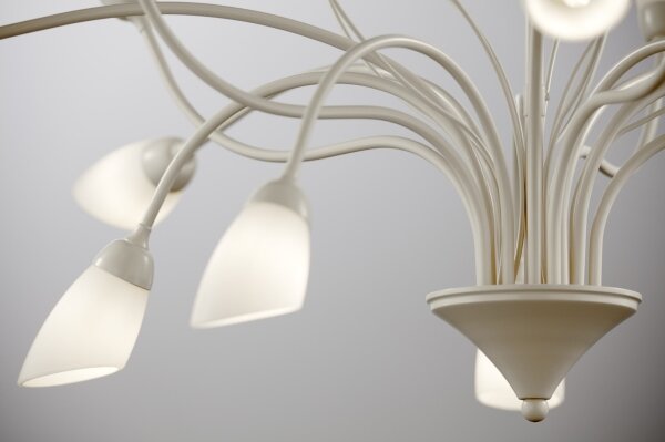 Jupiter 2061 - Lampadario su asta GLORIOSA 10xG9/14W/230V colore crema