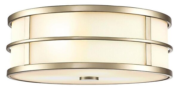 Feiss FE-FUSION-F-PNBR - Plafoniera FUSION 3xE27/40W/230V diam. 34,3 cm, dorata
