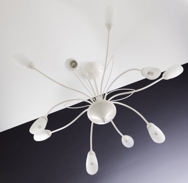 Jupiter 2061 - Lampadario su asta GLORIOSA 10xG9/14W/230V colore crema