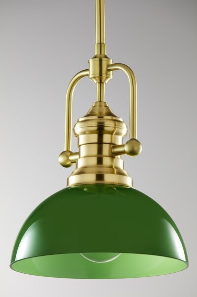 Jupiter 2073 - Lampada a sospensione su asta PLATINO 1xE27/15W/230V verde/oro