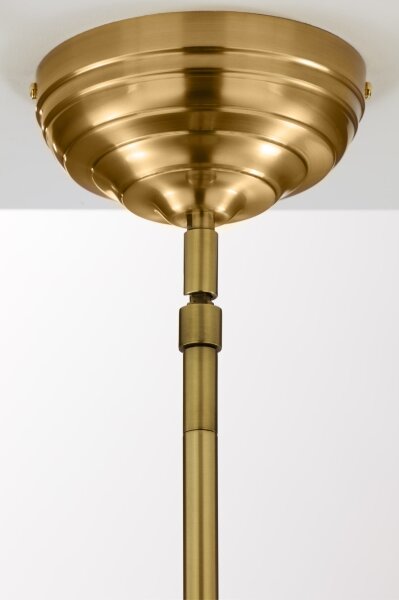 Jupiter 2073 - Lampada a sospensione su asta PLATINO 1xE27/15W/230V verde/oro