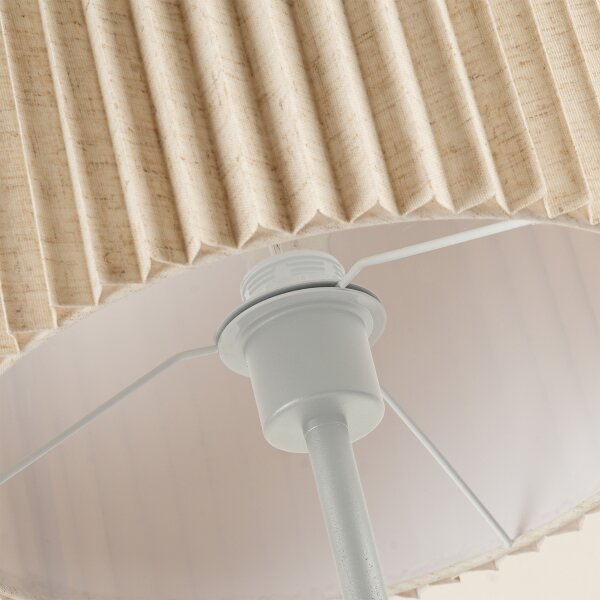 Brilagi - Lampada da terra NORDIC WAVE 1xE27/15W/230V lino/bianco
