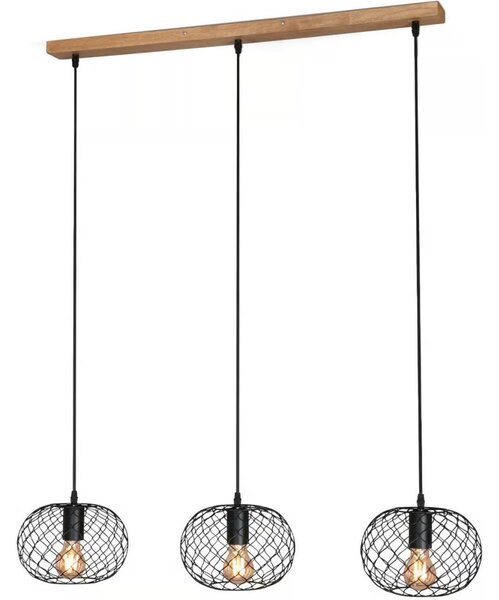 Brilo 4037-035 - Lampadario a sospensione con cavo WINKI 3xE27/40W/230V