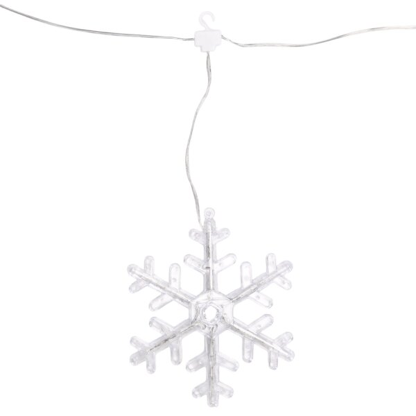 Aigostar - Catena luminosa LED da esterno 84xLED/230V 1,2x1m IP44, bianco caldo, fiocchi di neve