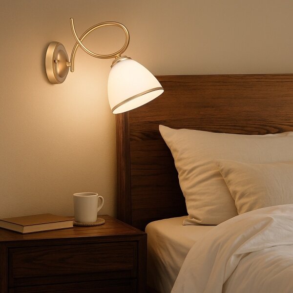 Brilagi - Lampada da parete FRED 1xE27/60W/230V dorata