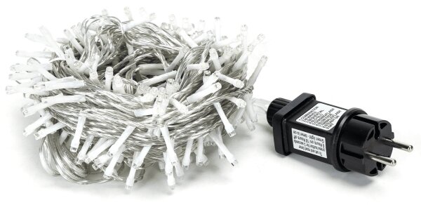Aigostar - Catena luminosa LED per esterni, 200 LED, 8 modalità, 23 m, IP44, bianco freddo