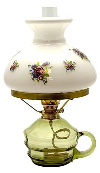 Lampada a petrolio KLÁRA 34 cm verde bosco