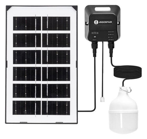 Aigostar - Lampadario solare LED LED/35W/12V 3000 mAh 6500K diametro 10 cm