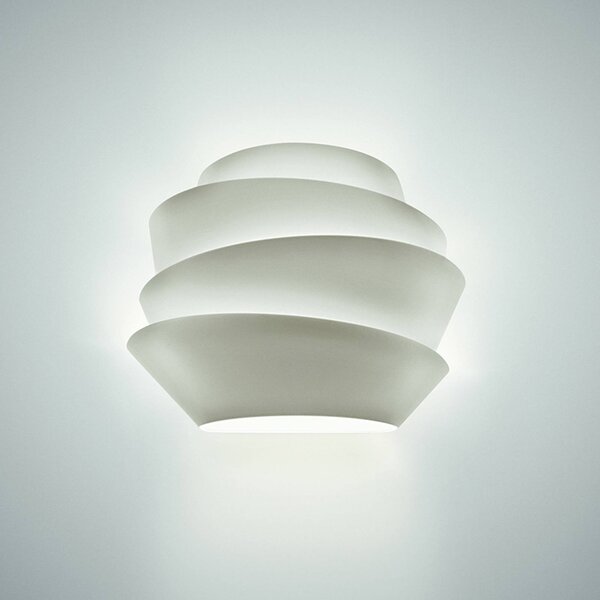 Foscarini Applique da parete di design Le Soleil, dimmerabile, Bianco / Opale, Soggiorno / Sala da pranzo, Plastica, Design, Applique