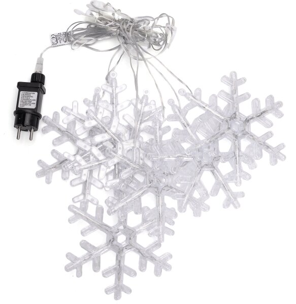 Aigostar - Catena luminosa LED per esterni 84xLED/230V 1,2x1m IP44 bianco caldo fiocchi di neve