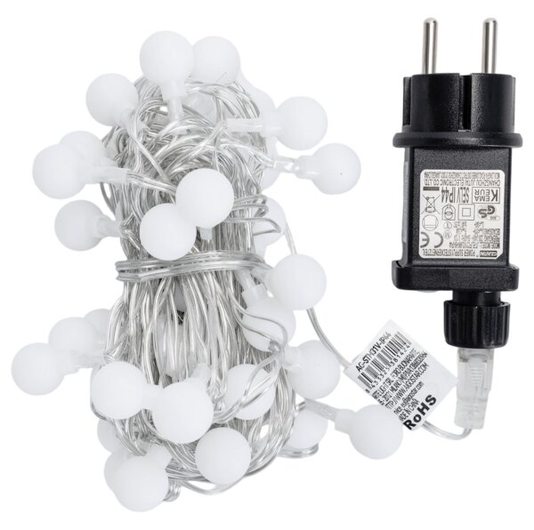 Aigostar - Catena luminosa decorativa LED RGBY per esterni 50xLED/3,6W/230V/8 funzioni 5m IP44